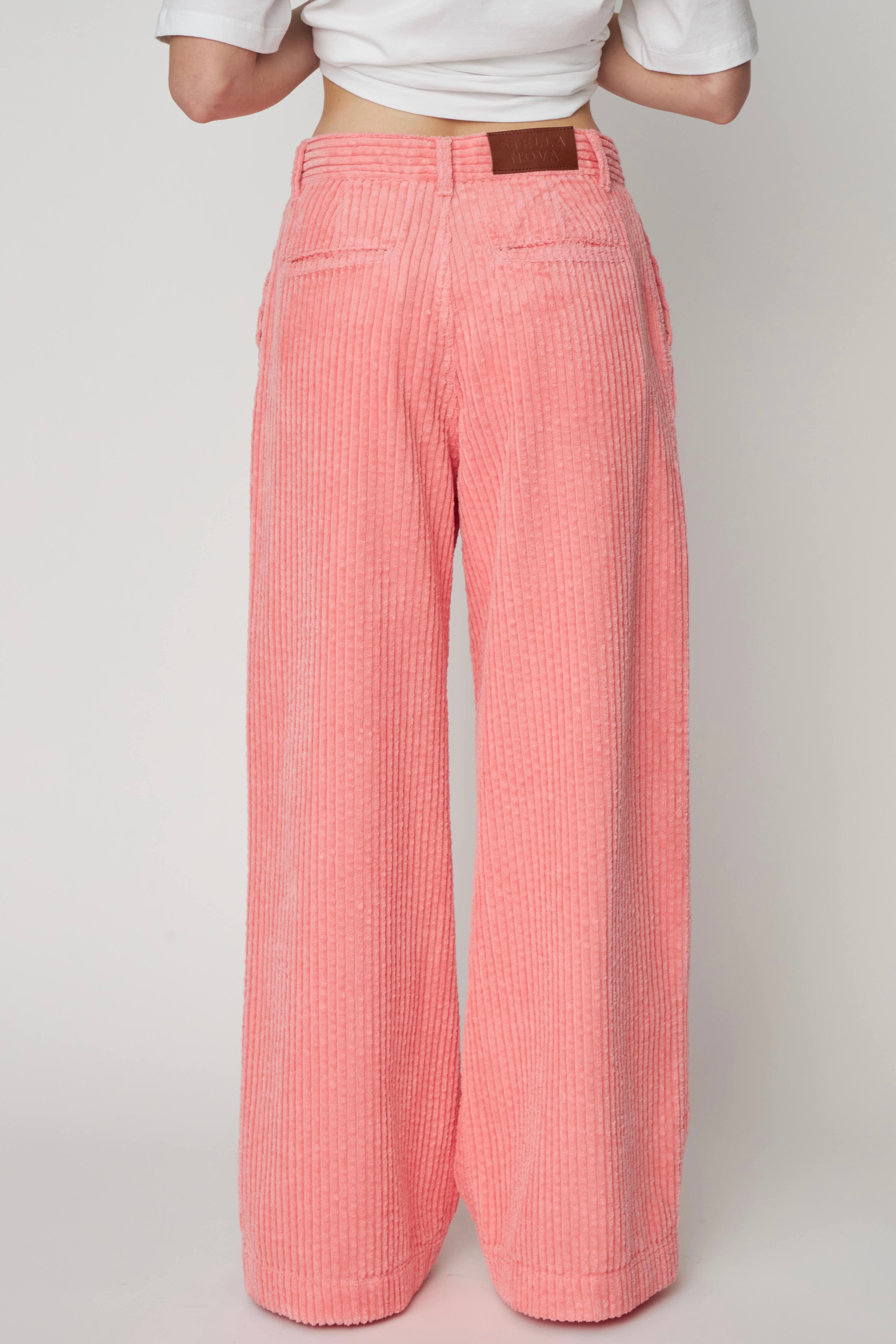 Stella Nova - Corduroy Long Pants - 567 Amazing Pink