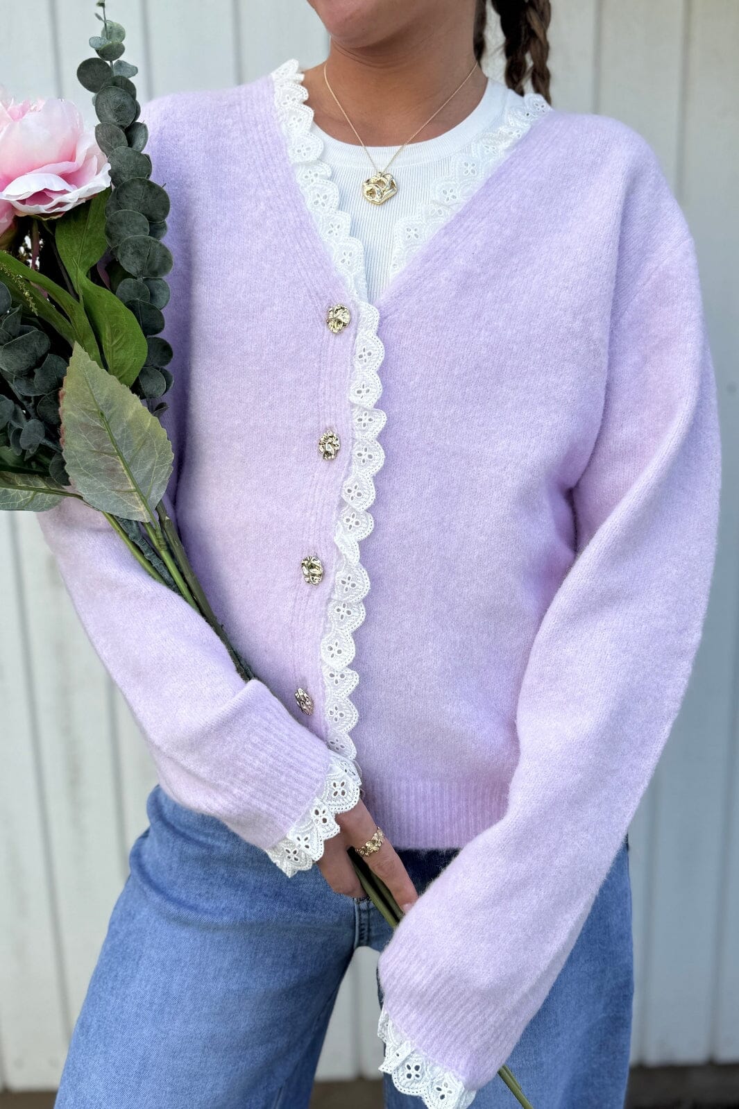 A-bee - Matilda Cardigan - Lilac