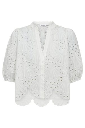 Forudbestilling - Co´Couture - Nayacc Anglaise Ss Shirt 35826 - 4000 - White