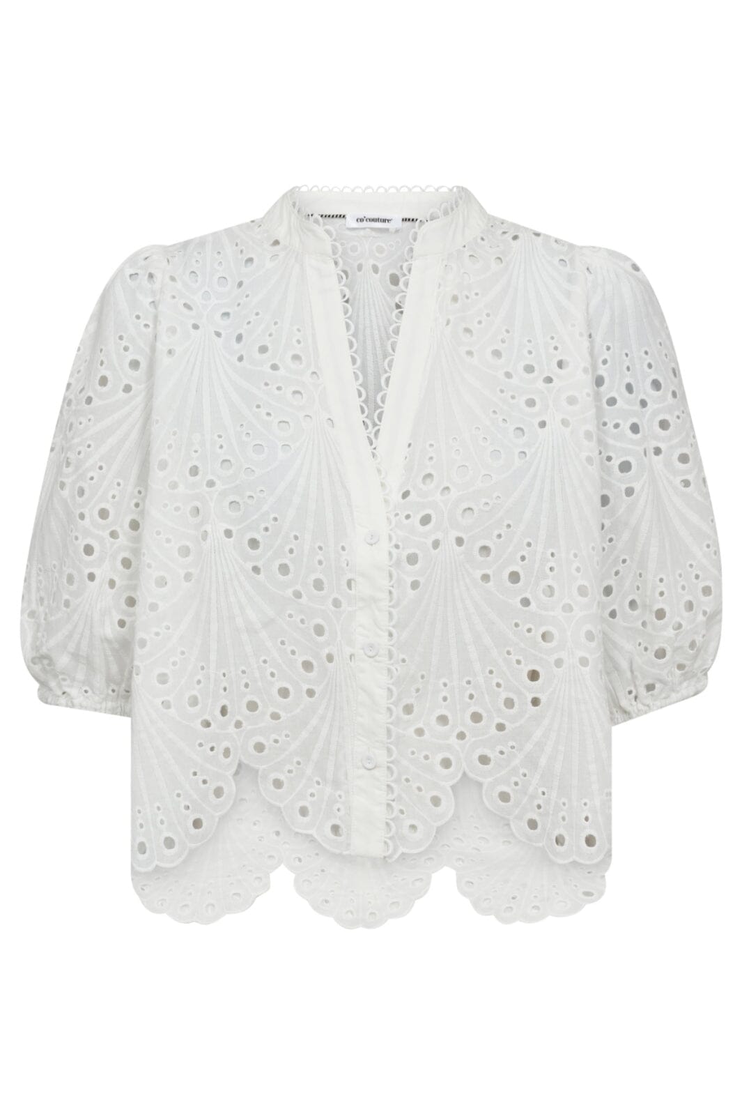 Forudbestilling - Co´Couture - Nayacc Anglaise Ss Shirt 35826 - 4000 - White