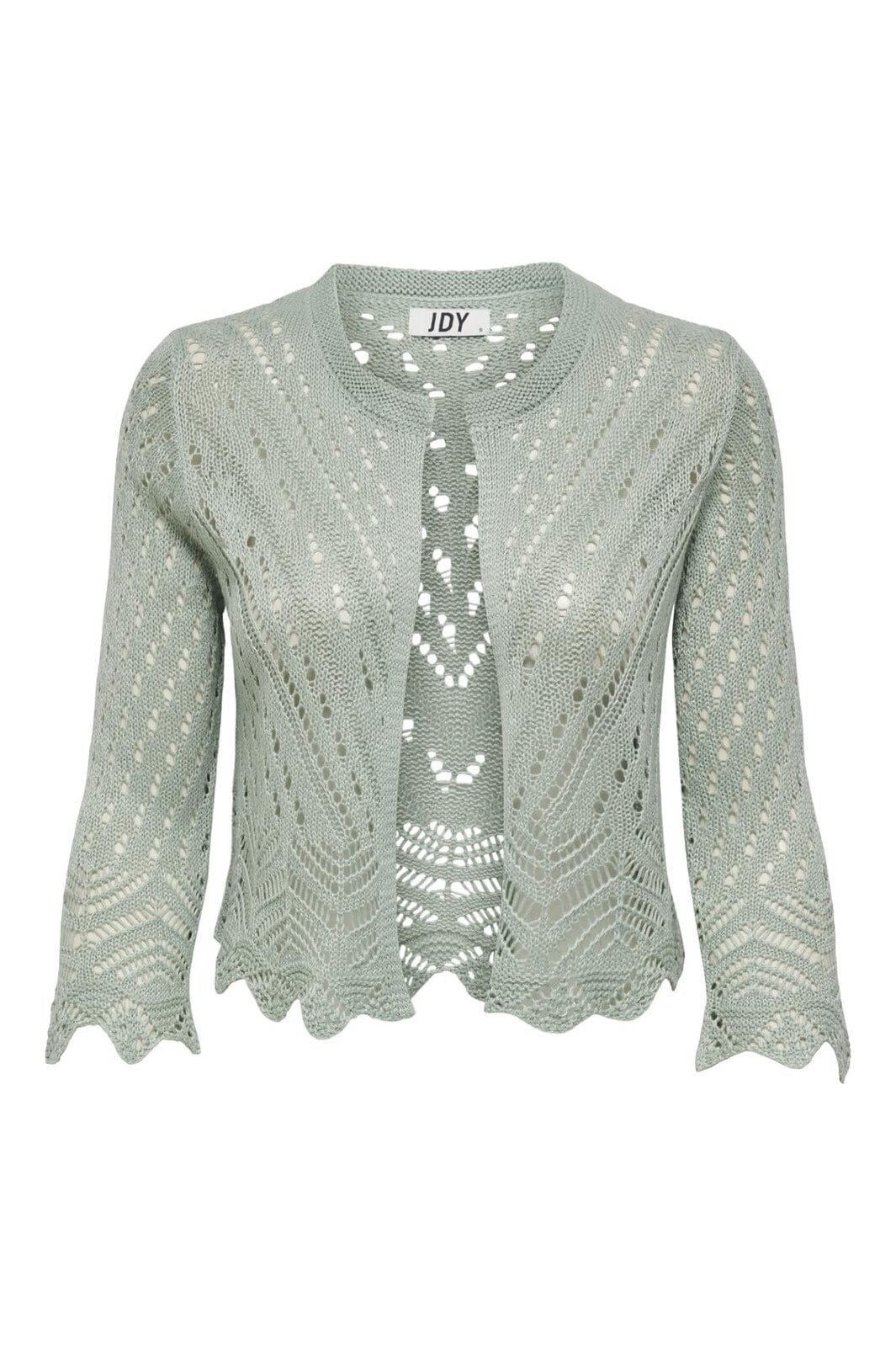 JDY - Jdysun 3/4 Cropped Cardigan Knt - 3718391 Jadeite Hot på udsalg