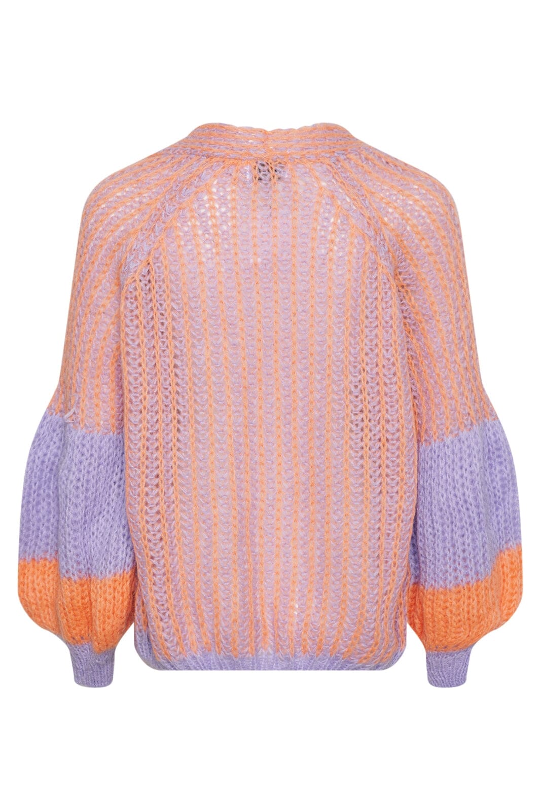 noella-liana-knit-cardigan-lilac-apricot-mix_1.jpg Noella - Liana Knit Cardigan - Lilac/Apricot Mix Udsalg