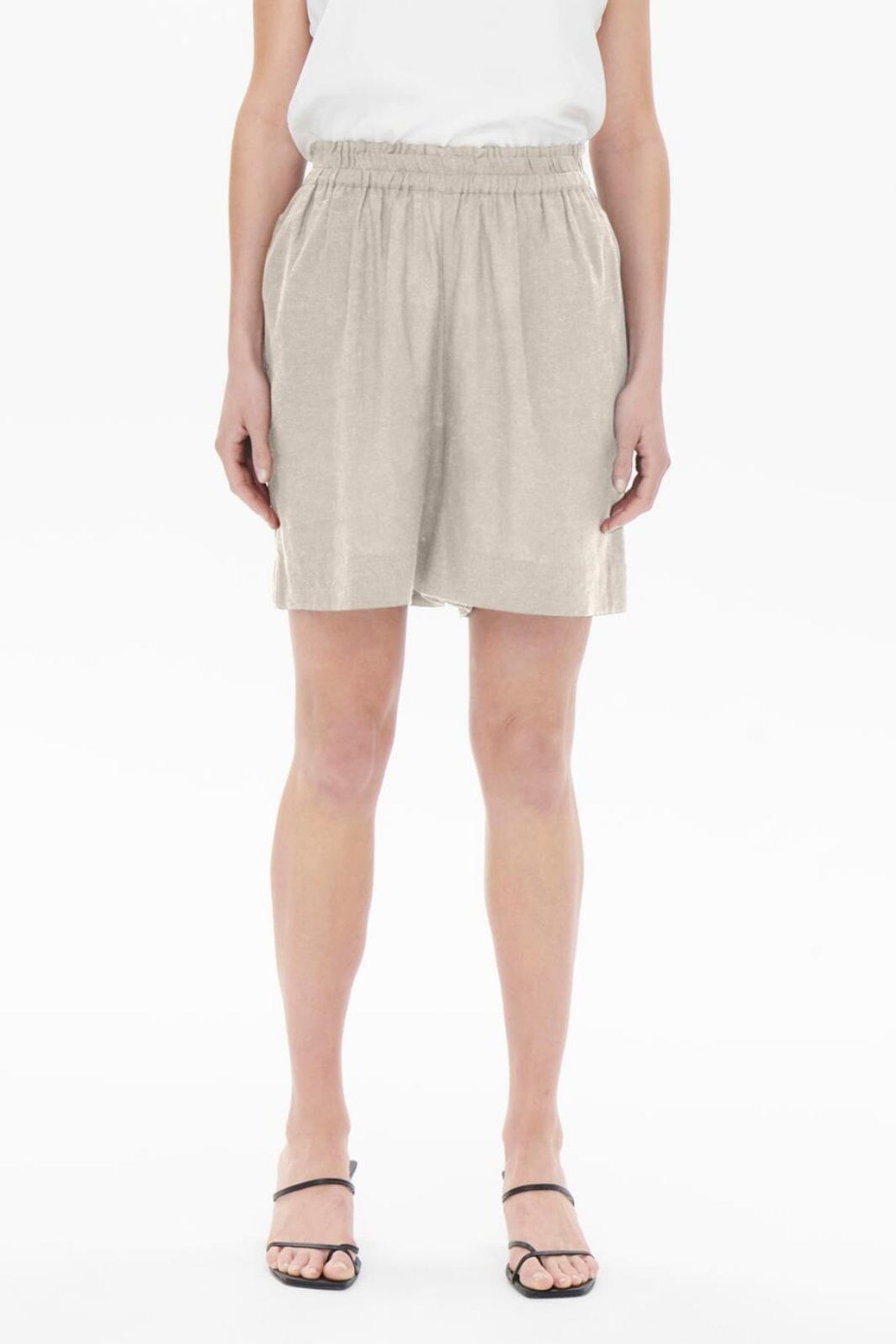 Only - Onltokyo Linen Blend Shorts - 3996912 Moonbeam