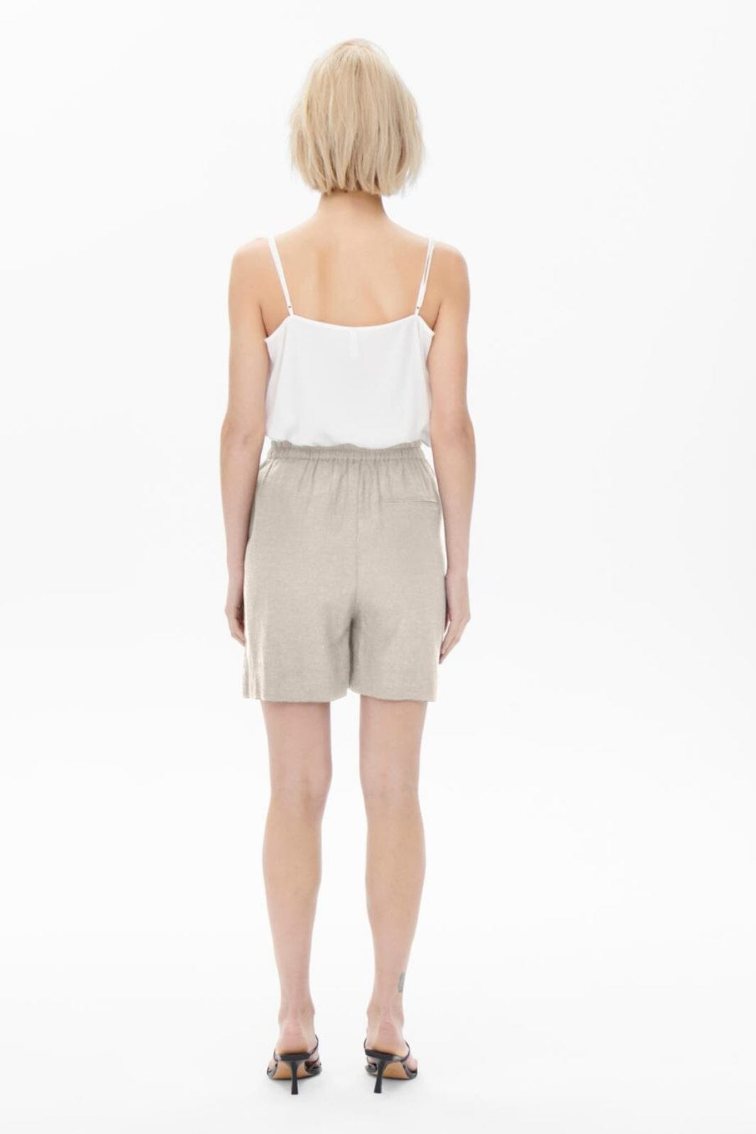 Only - Onltokyo Linen Blend Shorts - 3996912 Moonbeam
