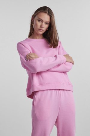 Pieces - Pcchilli Ls Sweat - 4080238 Begonia Pink