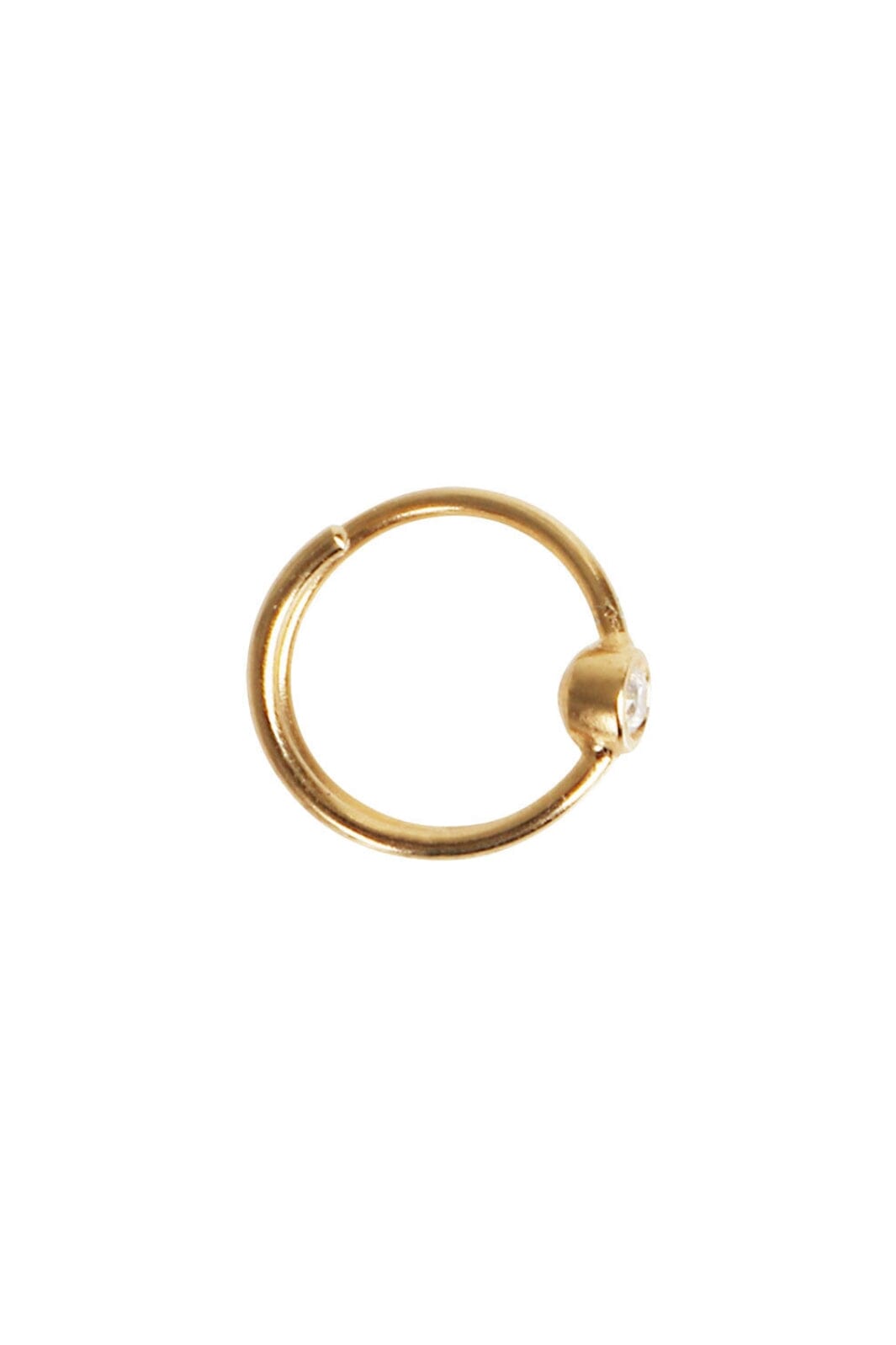 Stine A - Big Dot Curl Earring Left Goldenen - 1174-02-L