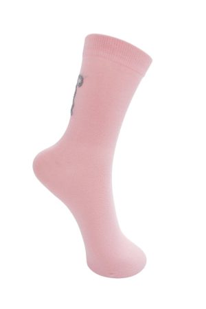 Black Colour - Bcdrea Bow Sock 4333 - Lt. Pink