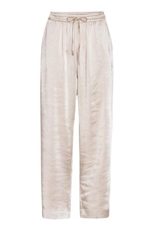 Karmamia - Garcia Pants - Antique White Rich Satin