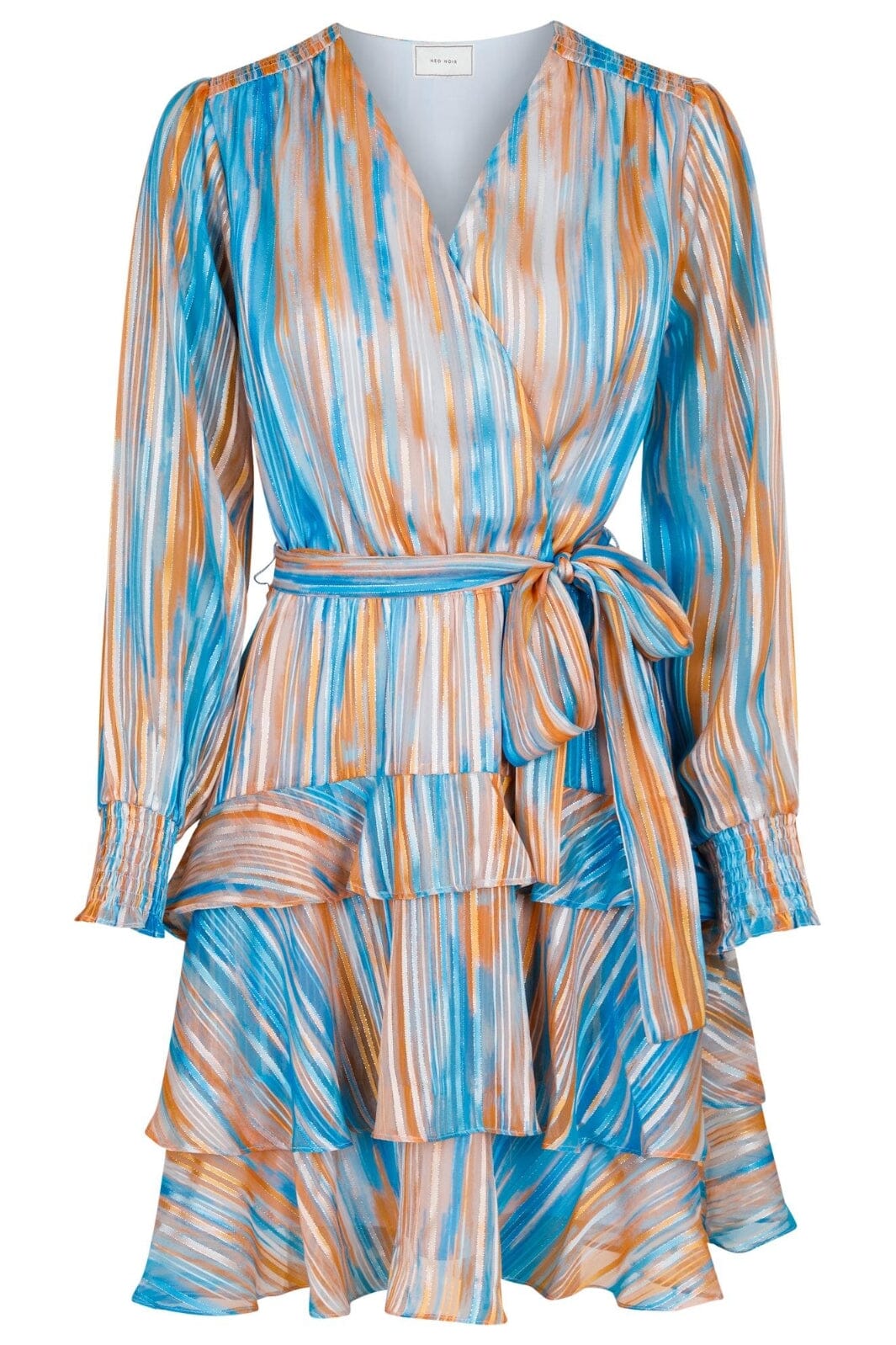 Neo Noir - Dennie Blurred Stripe Dress - Blue