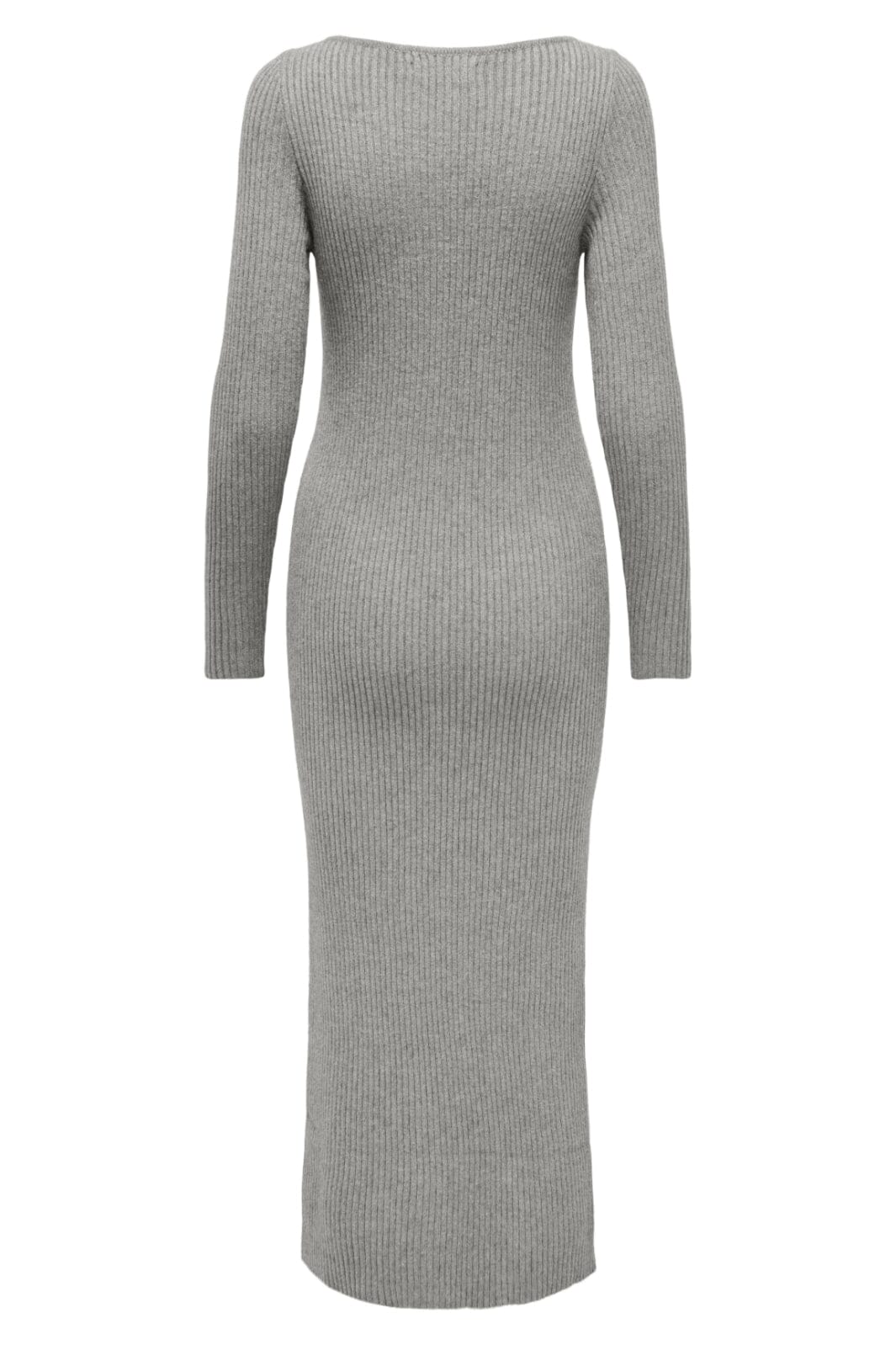 Only - Onlkatia Life Ls Maxi Boatn Dress Cc Knt - 4579620 Medium Grey Melange
