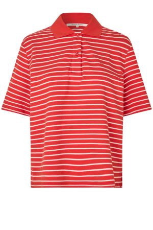 Second Female - Verbie Polo Tee 60319 - Poinciana 3033 på udsalg