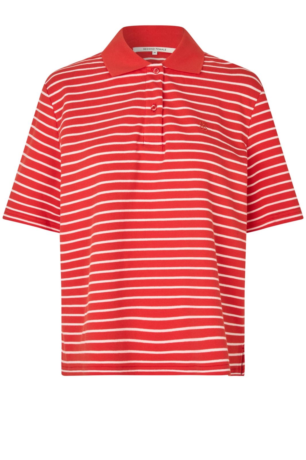 Second Female - Verbie Polo Tee 60319 - Poinciana 3033 på udsalg