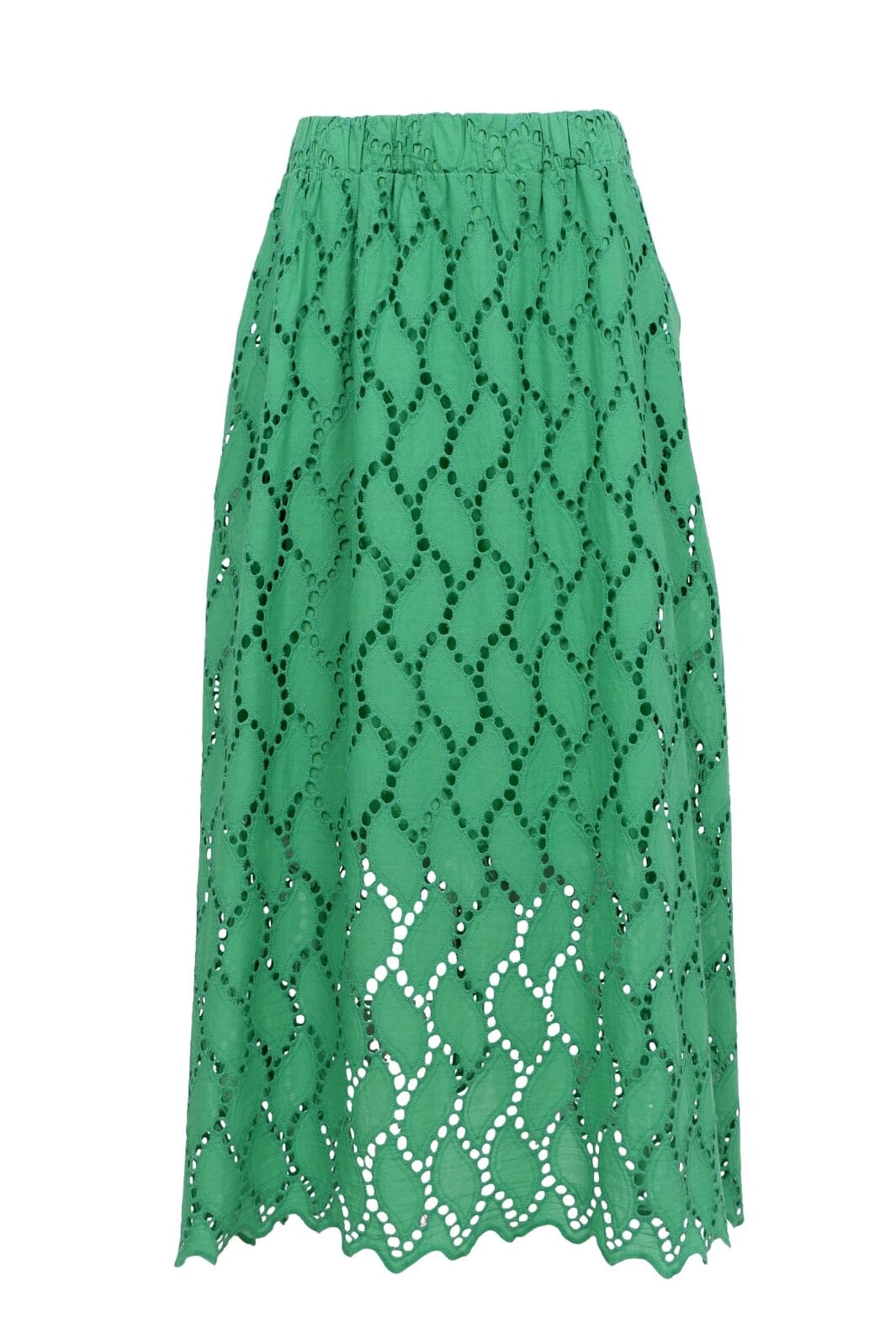 Black Colour - Bcfreya Cut Out Lace Skirt 40717 - Green Hot på udsalg