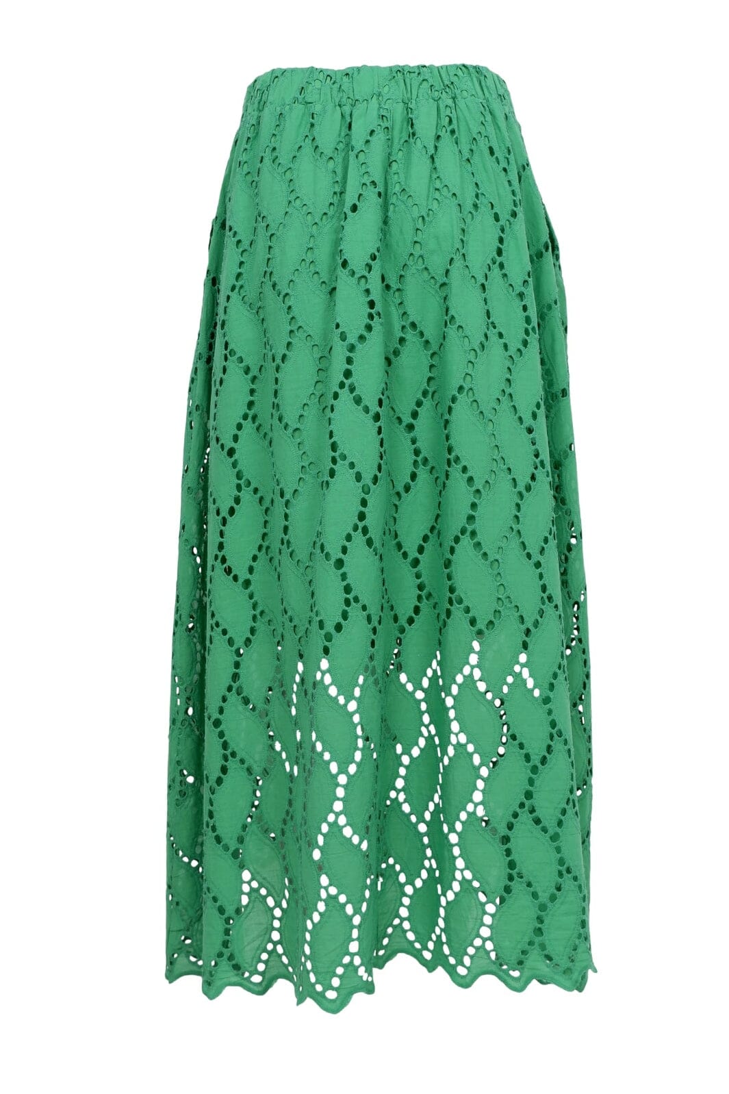 Black Colour - Bcfreya Cut Out Lace Skirt 40717 - Green Hot på udsalg