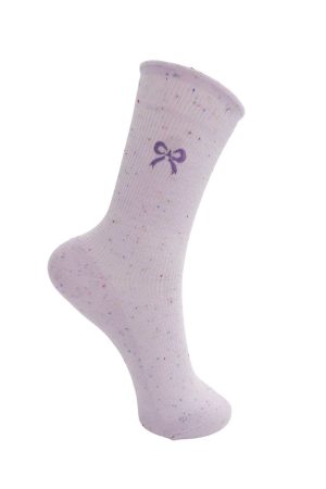Black Colour - Bcgia Bow Sock 4332 - Lavender