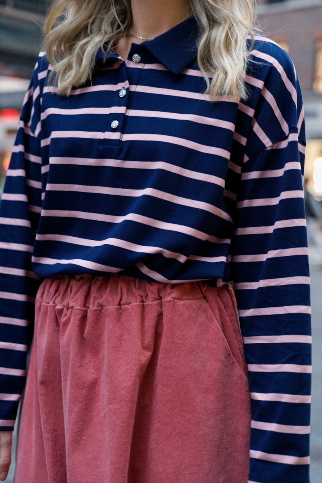 Black Colour - Bcmillia Polo Shirt 40781 - Navy Hot på udsalg