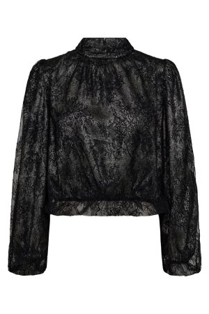 Co´couture - Similicc Lace Balloon Blouse 35636 - 96 Black
