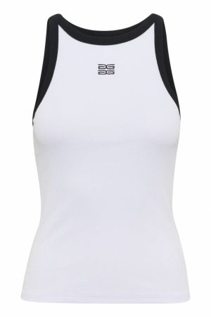 Gestuz - Gzdrew Contrast Logo Tank 10910270 - 110601 - Bright White