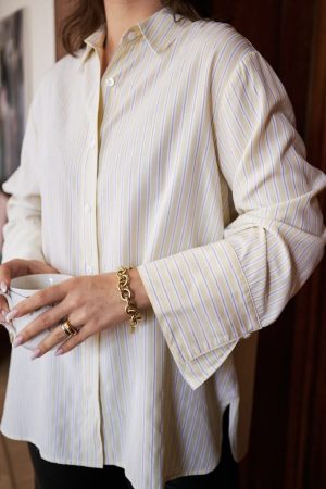 Neo Noir - Dita Stripes Shirt 164801 - 191 - Light Yellow