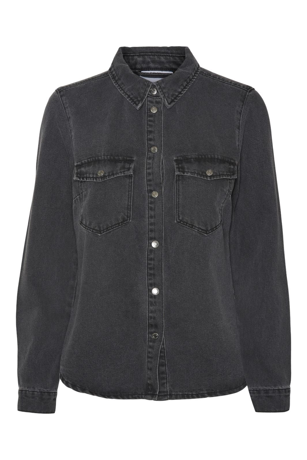 Vero Moda - Vmjennie Ls Denim Shirt Mix - 4555397 Black Denim Online nu