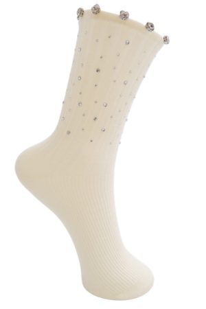Black Colour - Bcdiamond Sock 4318 - Creme på udsalg