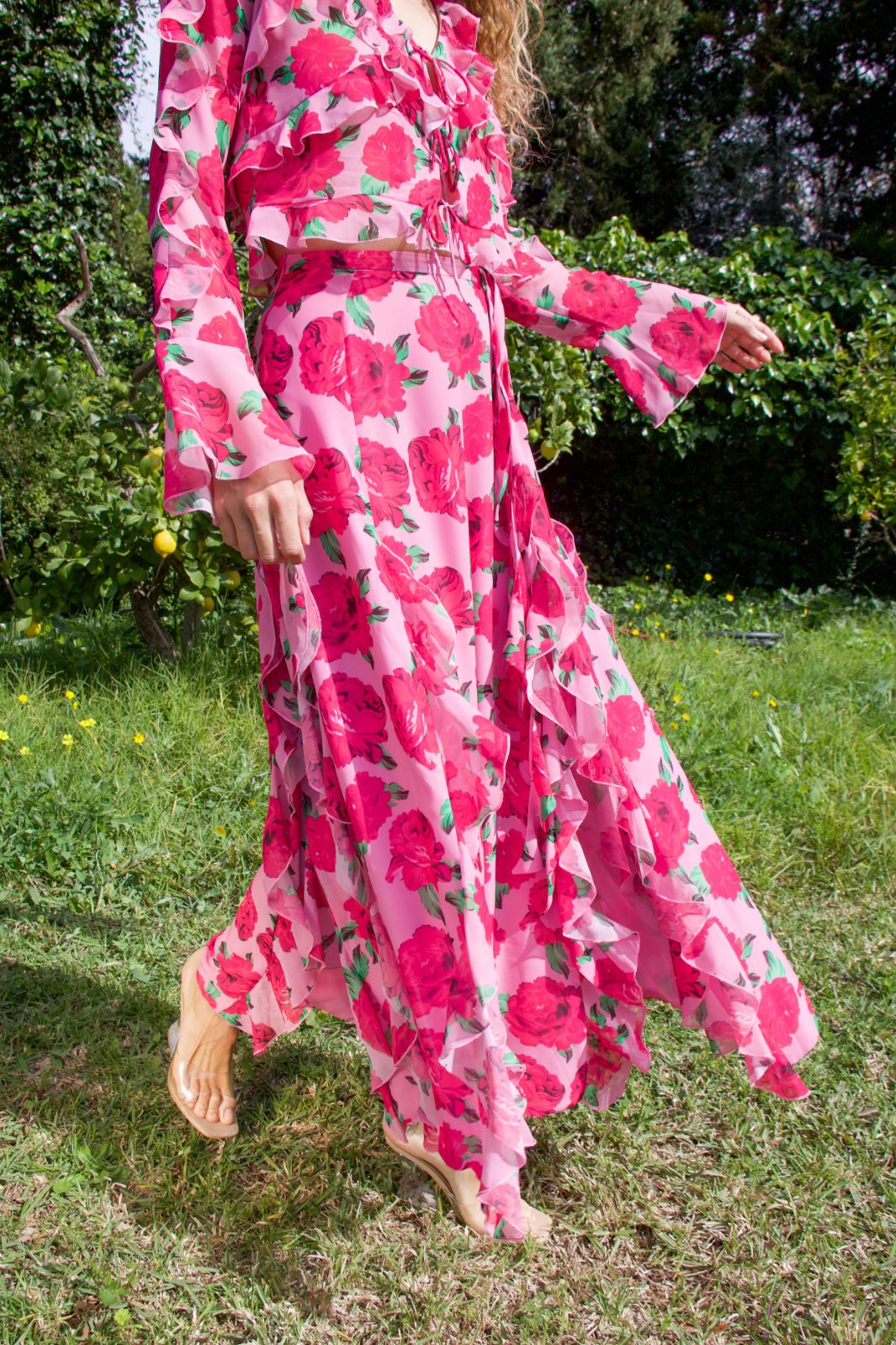 Forudbestilling - Cras - Georgia Skirt C240214 - 8097 - 8097 Pink Rosette Levere