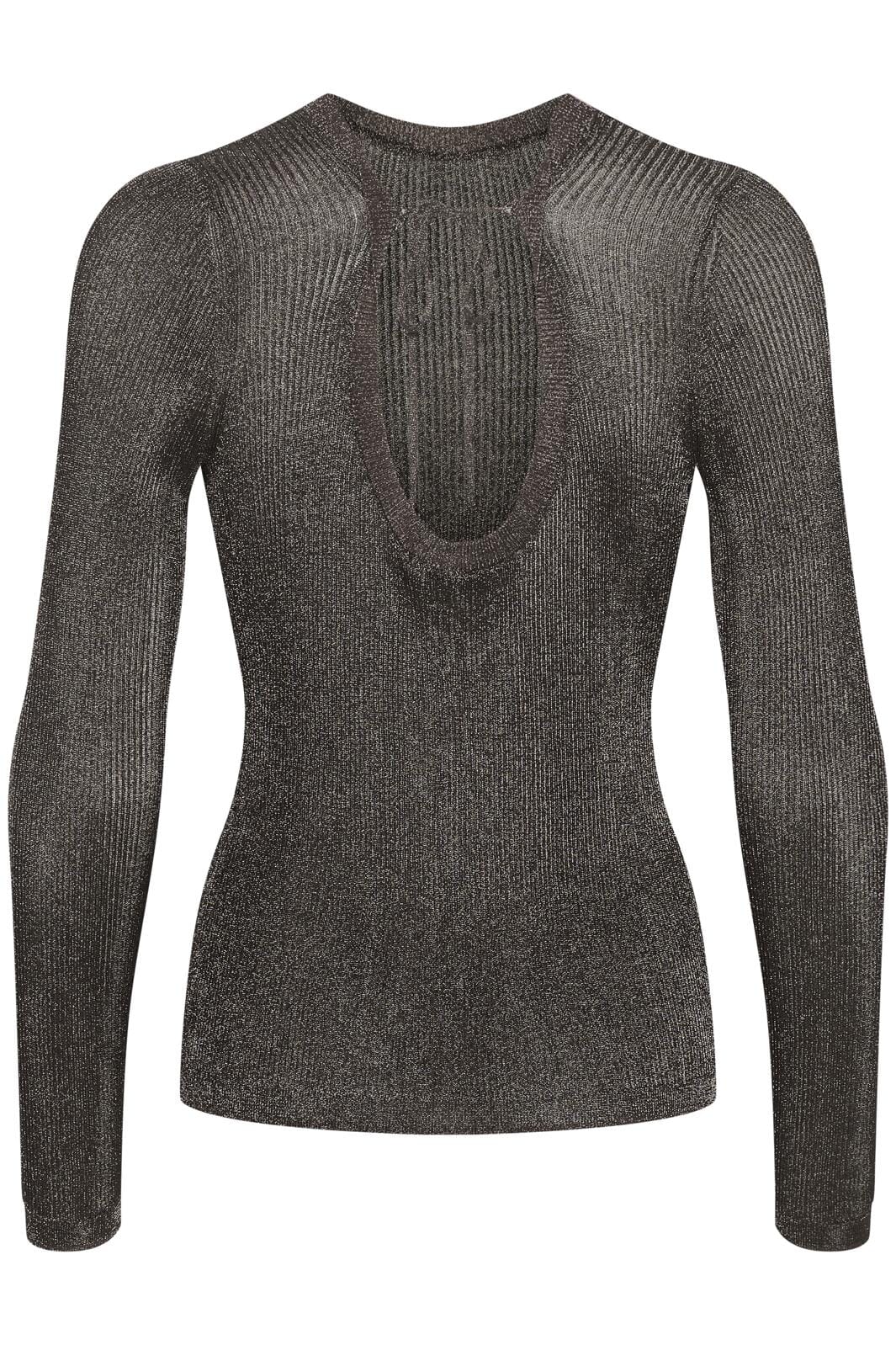 gestuz-silvigz-ls-deep-back-blouse-106076-warm-grey-metallic_2.jpg Gestuz - Silvigz Ls Deep Back Blouse - 106076 Warm Grey Metallic Online nu