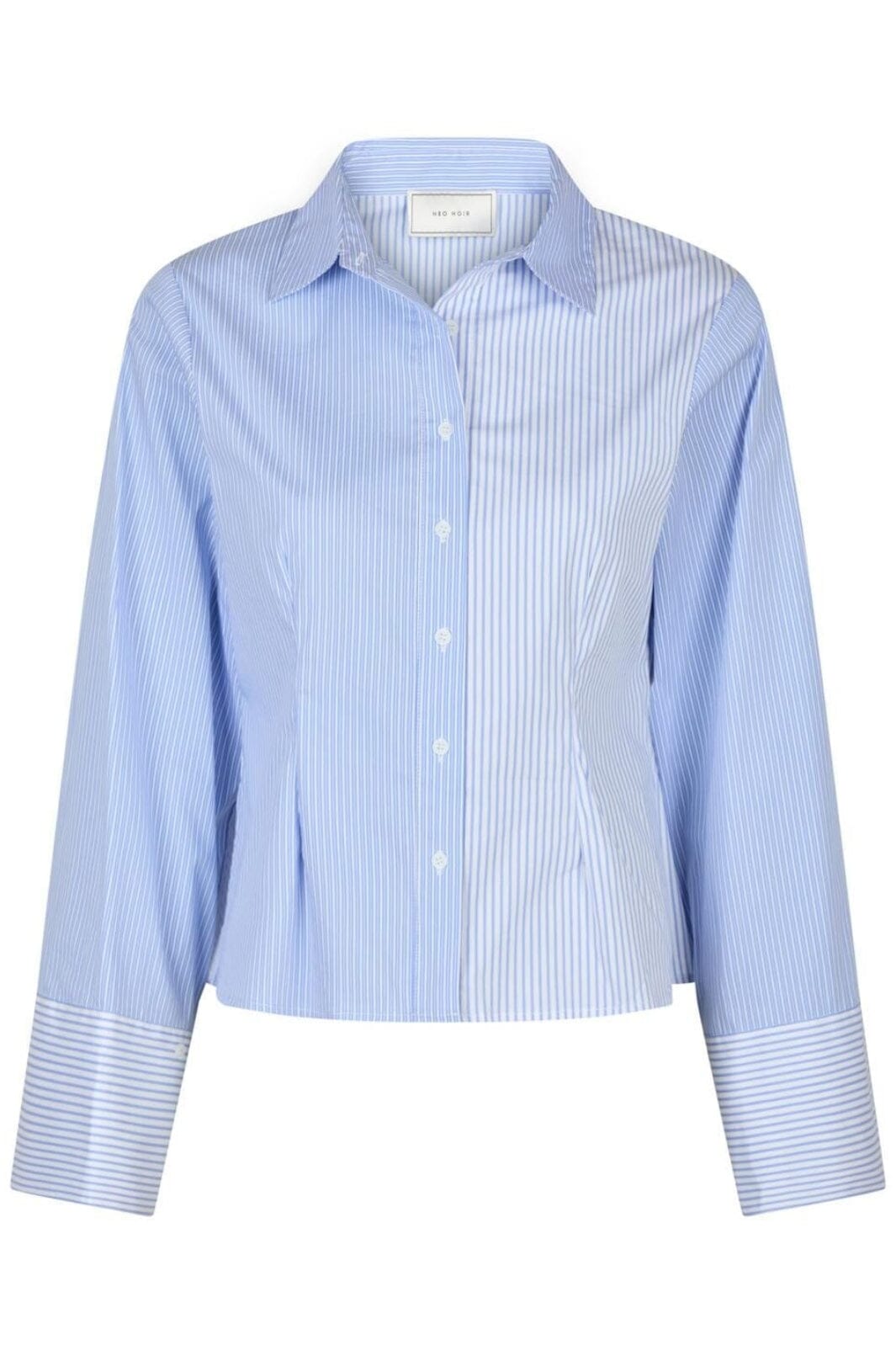 Neo Noir - Rosa Mix Stripe Shirt 164481 - 145 - Light Blue