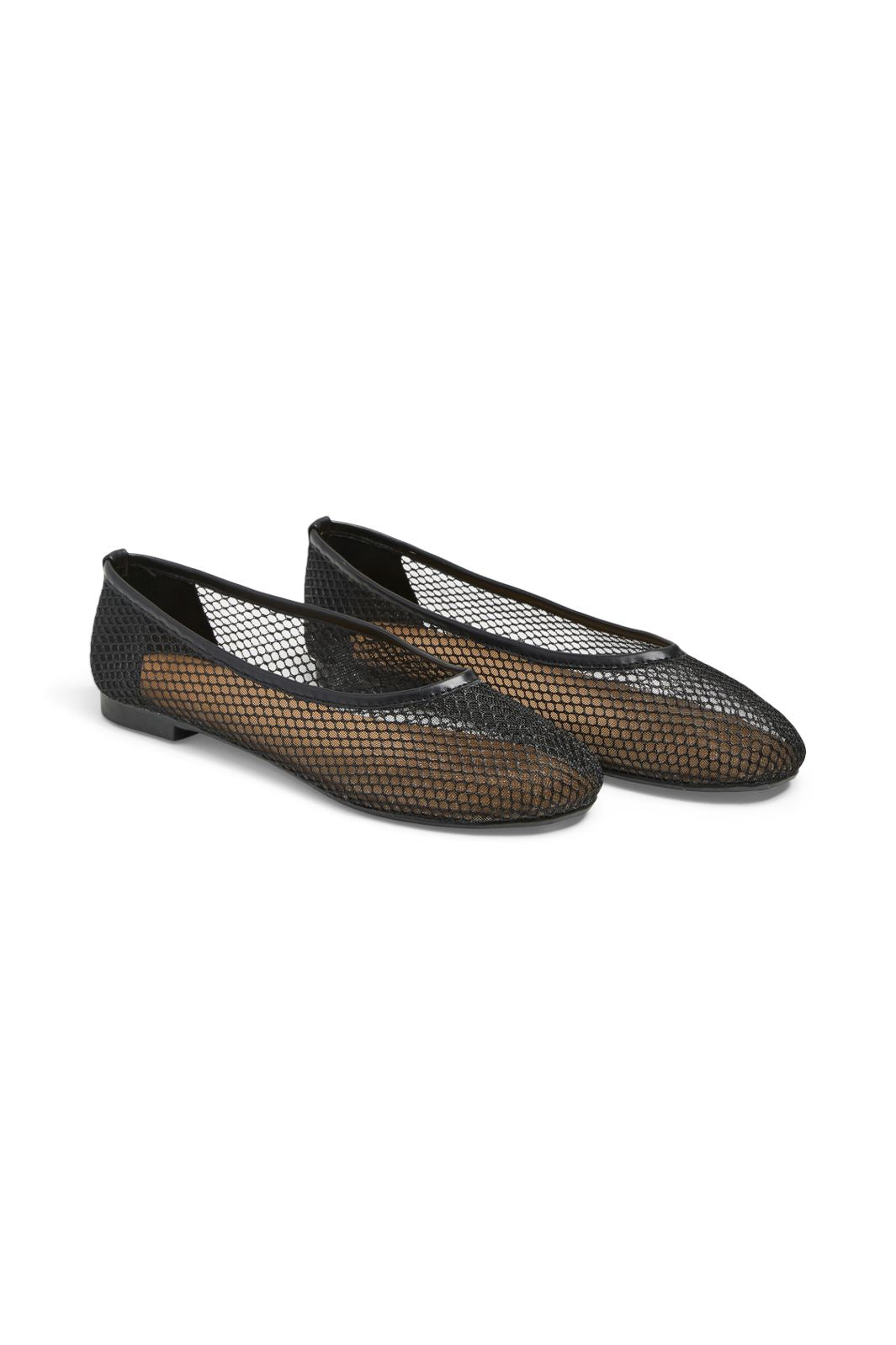 Pieces - Pcsteph Mesh Ballerina Hg - 4714684 Black Udsalg