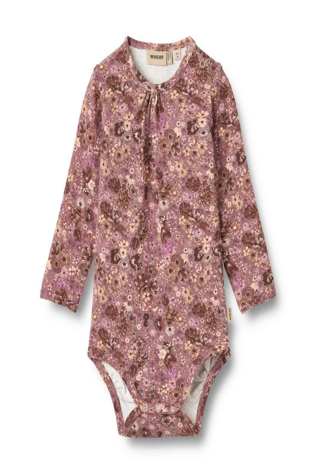 Wheat - Body L/s Liv - 1347 Lavender Flowers på udsalg