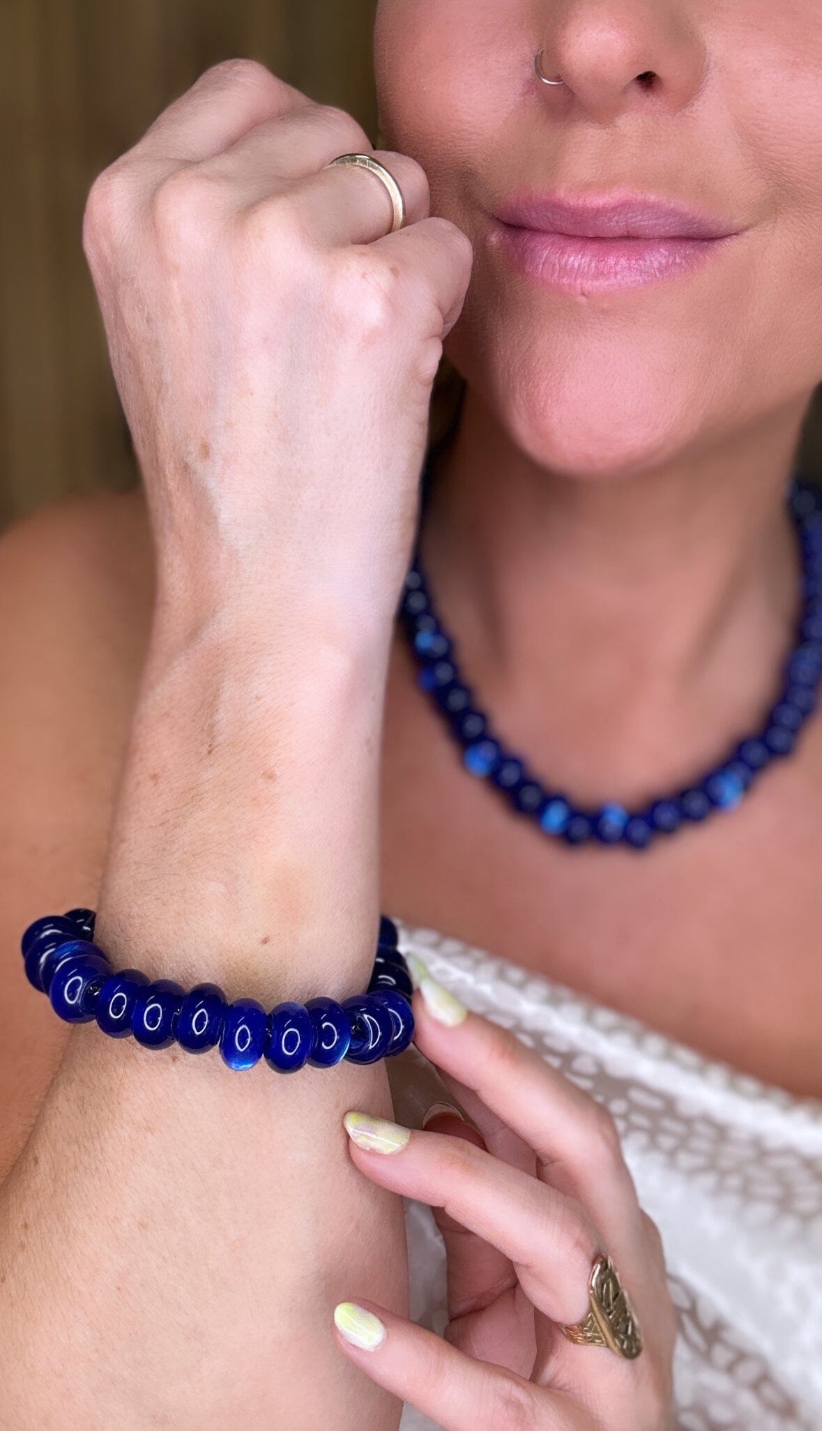 O element - Lovepearls Bracelet - Blå