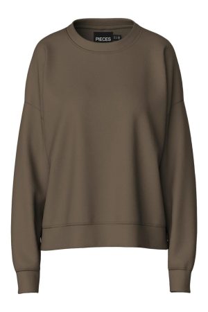 Pieces - Pcchilli Ls Sweat - 4614649 Morel