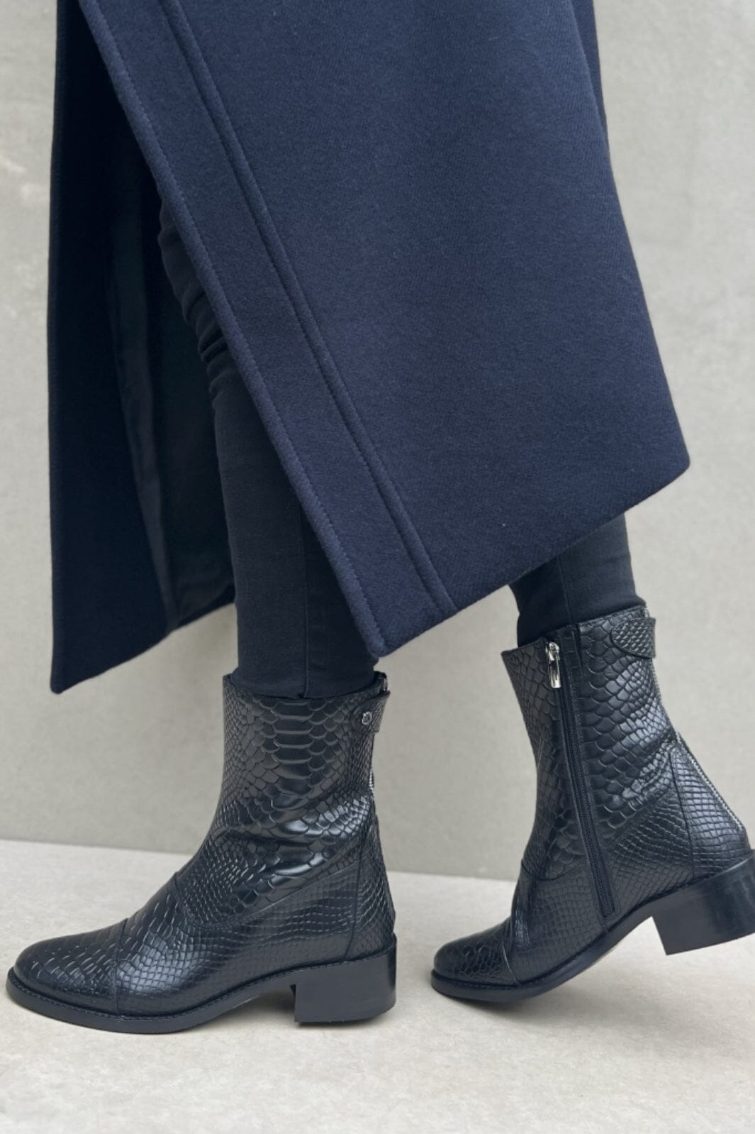 Copenhagen Shoes - She Croco - Black Online Hot Salg
