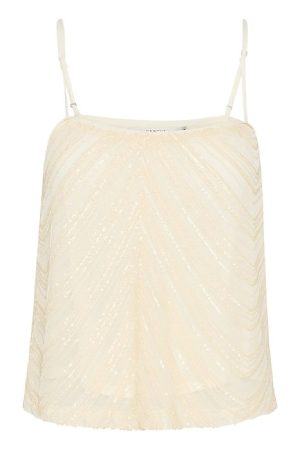 Gestuz - Gzglira Top - 107274 Butter Yellow Sequins