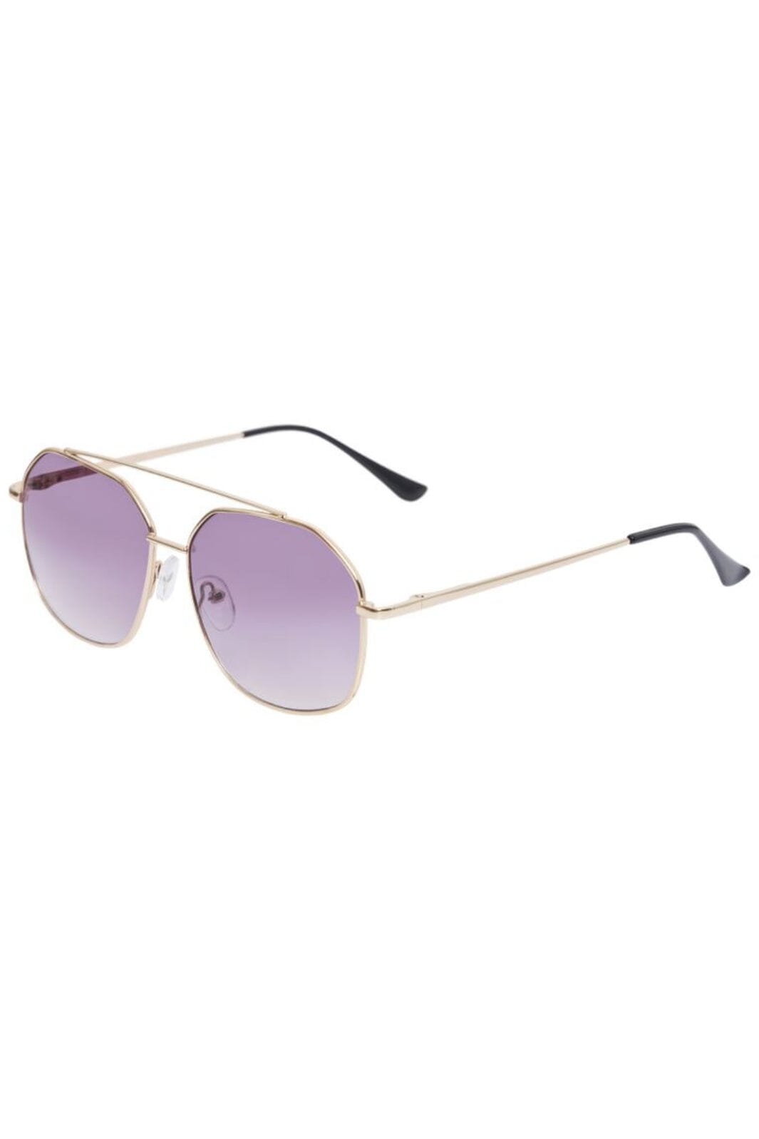 Pieces - Pcandie M Sunglasses - 4399346 Gold Colour Purple Lens