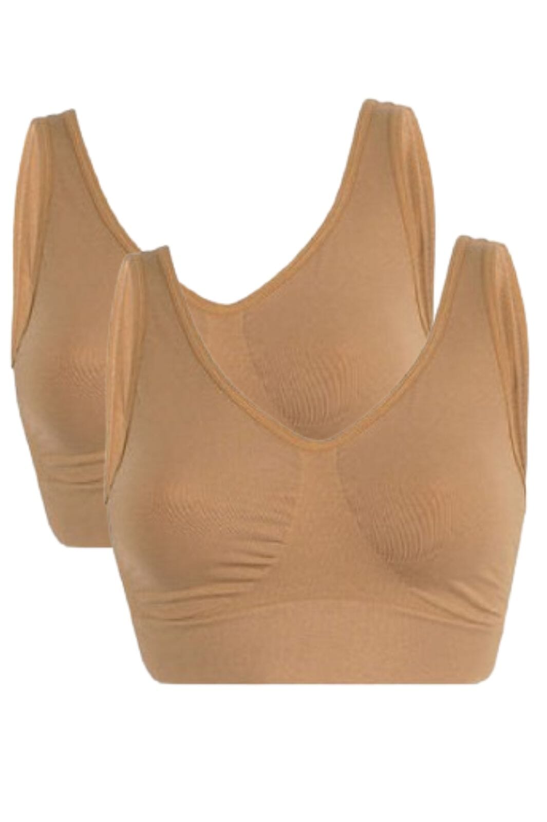 Soft basic - Soffi Bra top wide strap 2 pak - nude
