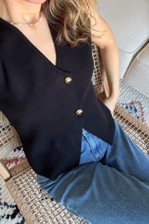 A-bee - Mette Vest - Black