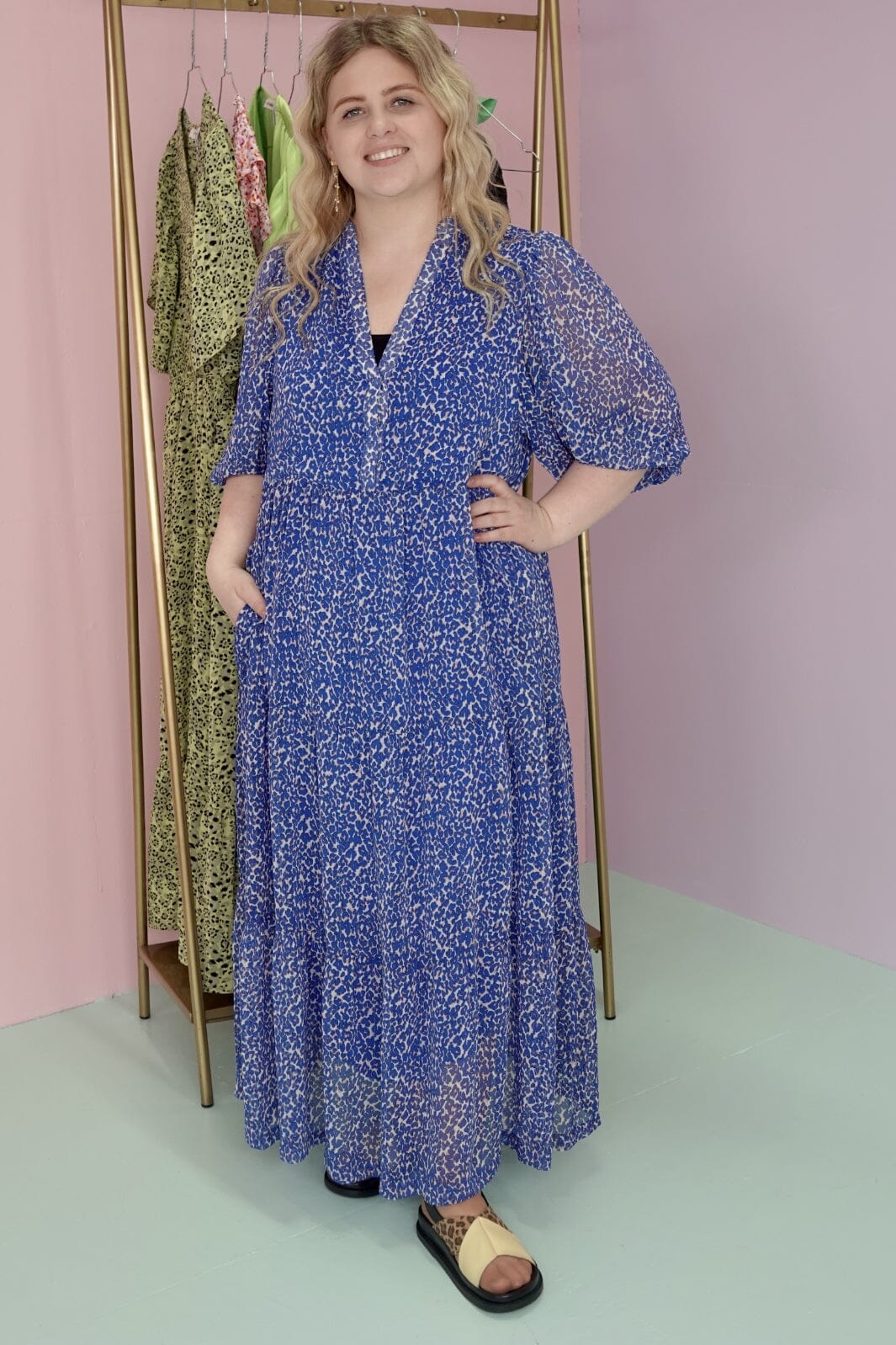 cocouture-junglecc-floor-dress-76-new-blue_1.jpg Co´couture - Junglecc Floor Dress - 76 New Blue