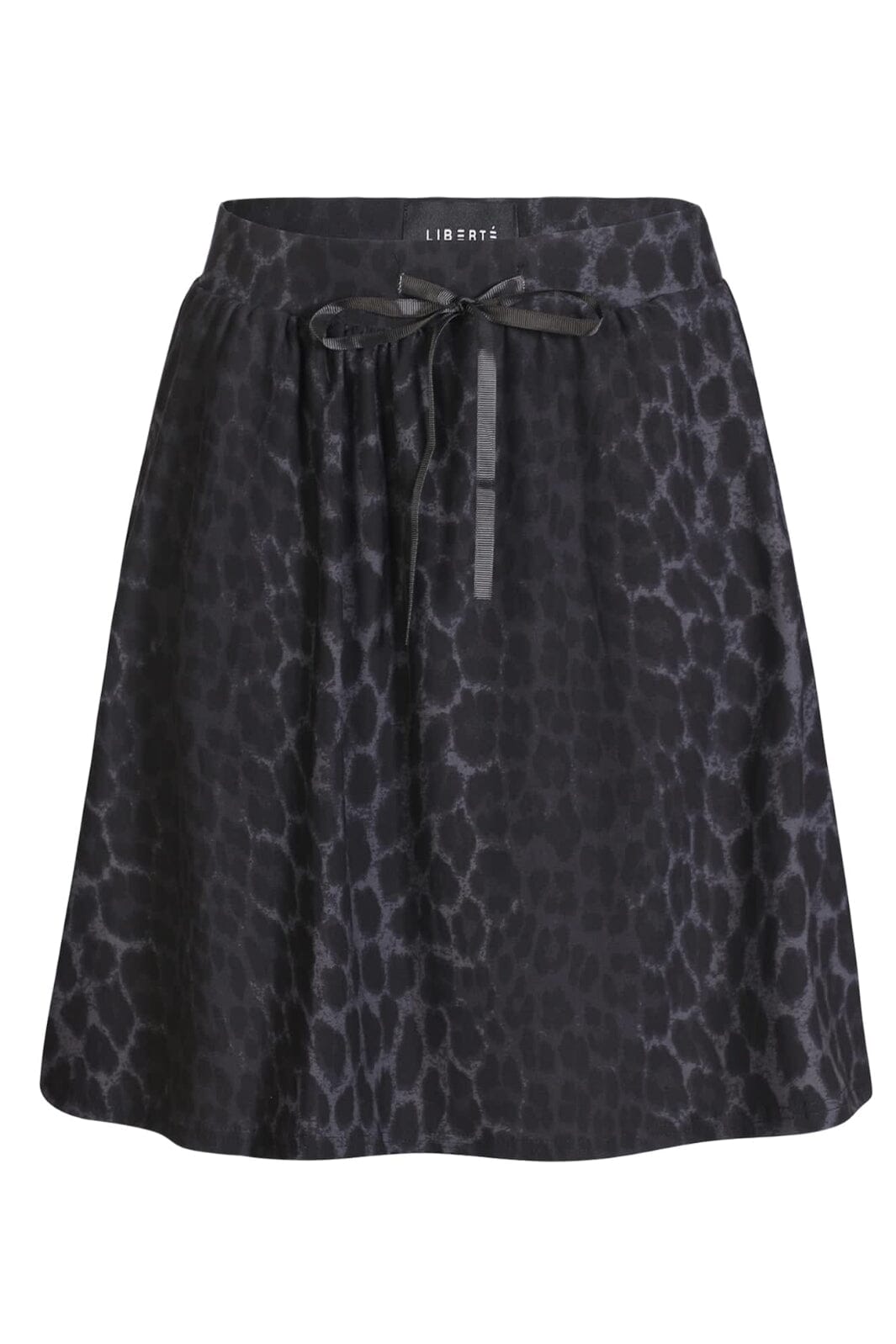 Forudbestilling - Liberte - Alma-Short-Loose-Skirt 9587 - Dark Grey Leo