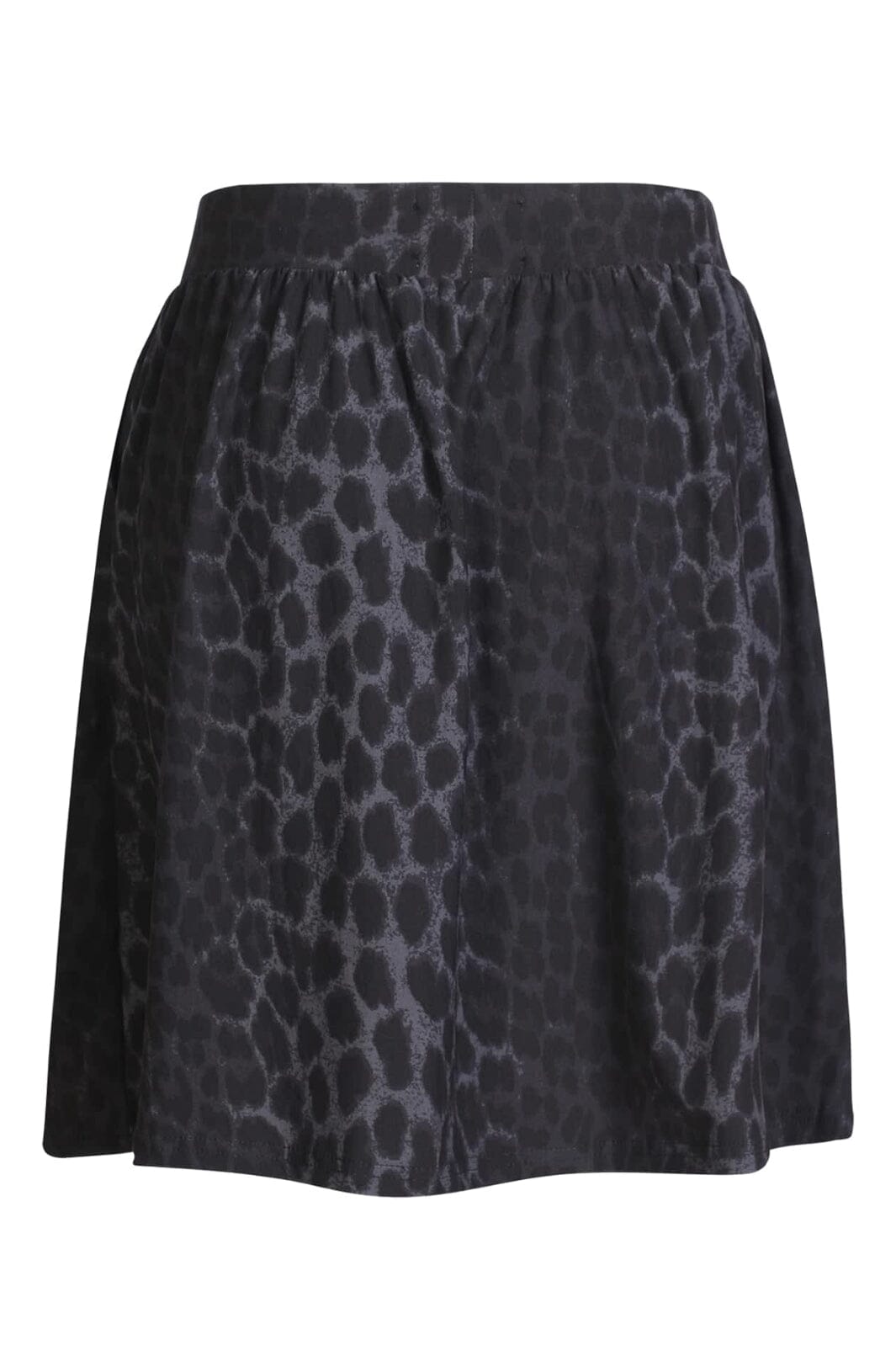 Forudbestilling - Liberte - Alma-Short-Loose-Skirt 9587 - Dark Grey Leo