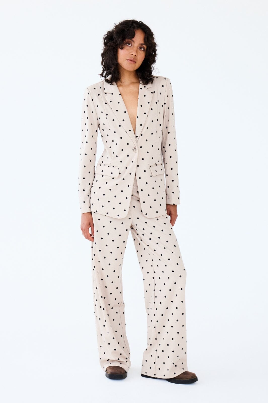 Ichi - Ixkate Dot Wide Long Pant - 205019 Kate Dot Print