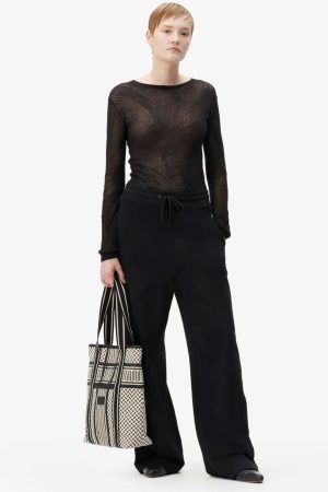 Lala Berlin - Tote Carmela 2.0 - heritage stripe black Mode