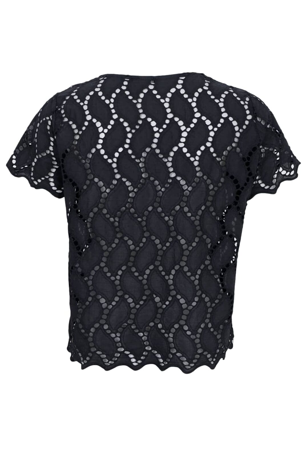 Black Colour - Bcfreya Ss Tee Blouse 40864 - Black