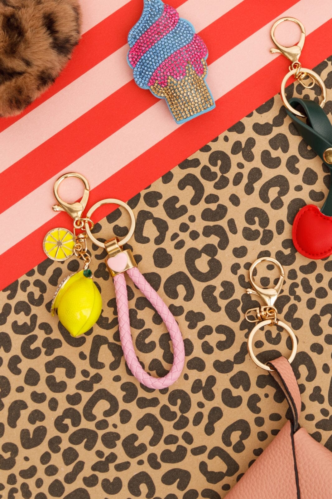 Black Colour - Bclemon Rhinestone Keyhanger 10285 - Yellow