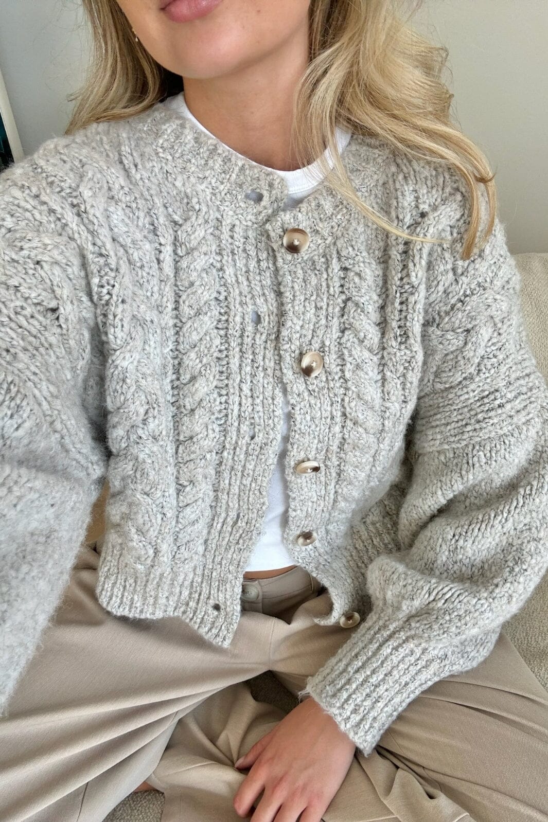 BYIC - Ellaic Cardigan - lgreige Light Greige