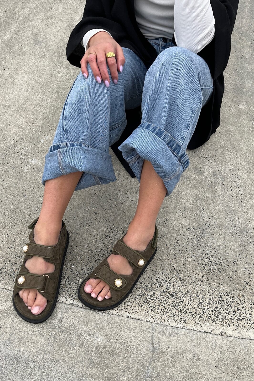 Copenhagen Shoes - The Pearl Sandal CS8579 - 100 - Army Green