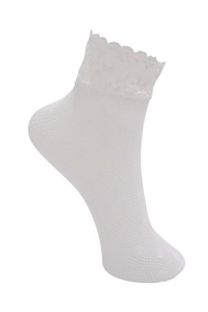 Forudbestilling - Black Colour - Bctera Anclet Dot Sock 4352 - White