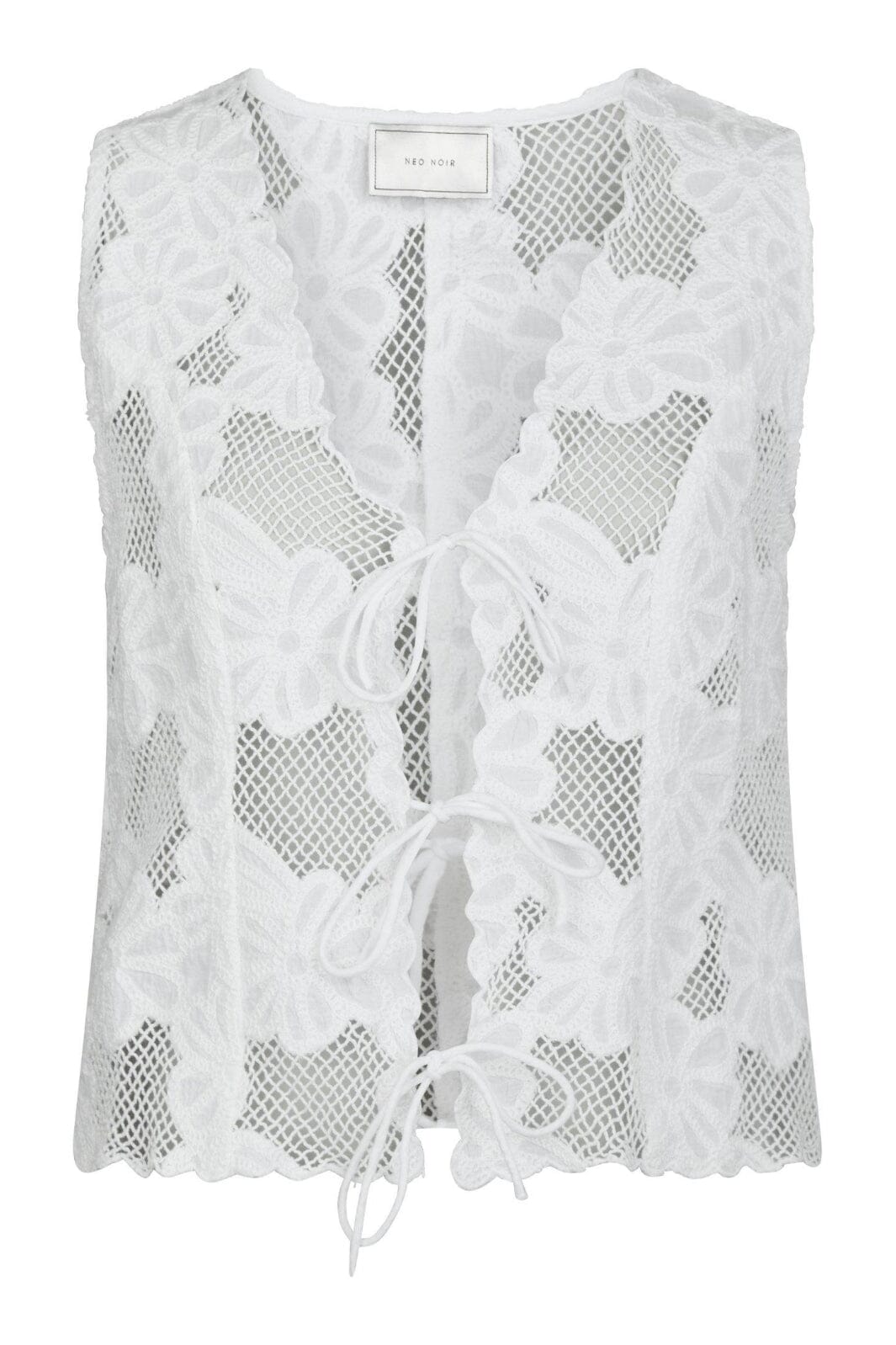 Forudbestilling - Neo Noir - Alboa Embroidery Top 165126 - 121 - Off White