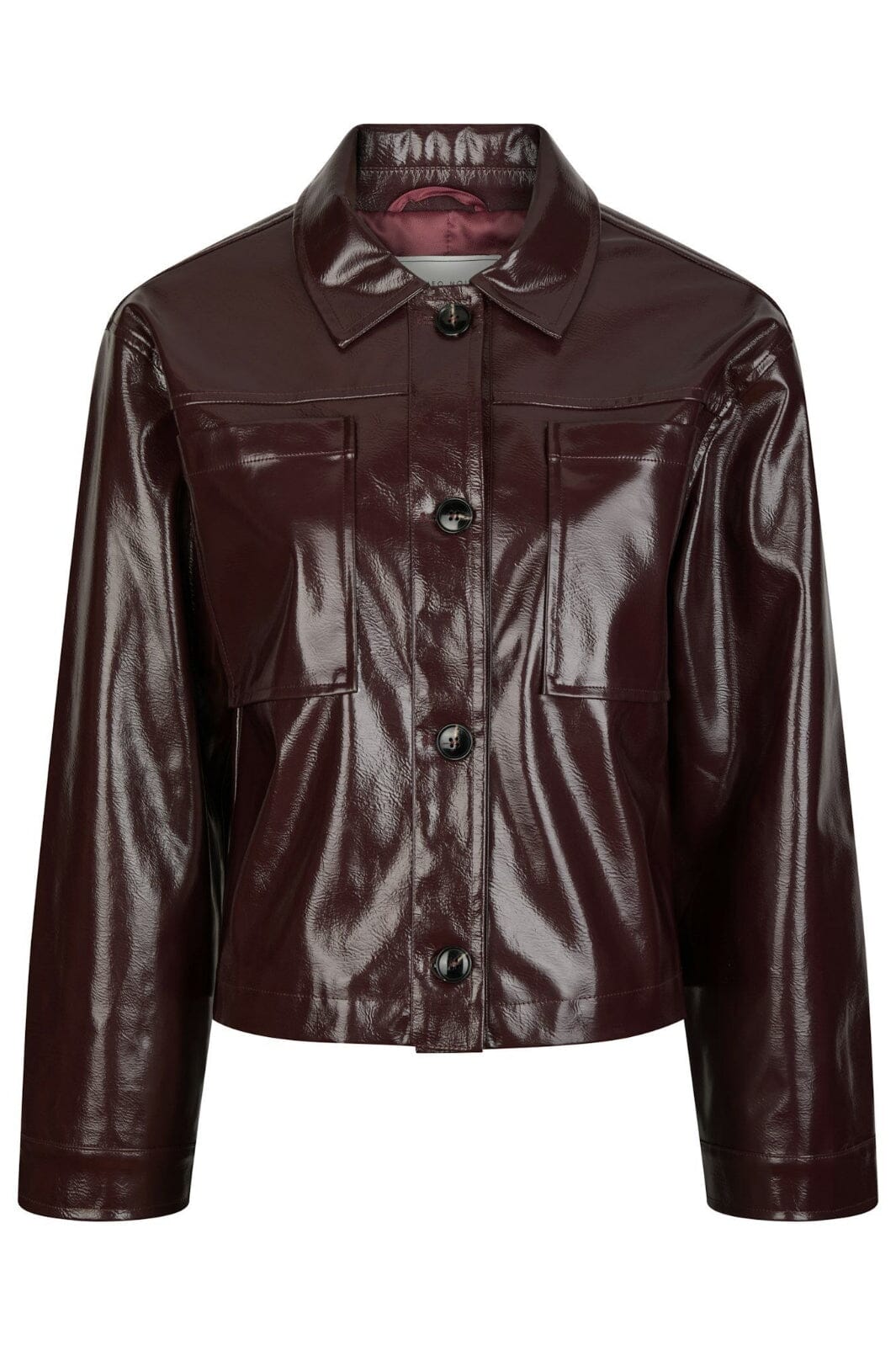 Neo Noir - Emilia Patent Jacket 164794 - 174 - Burgundy Levere