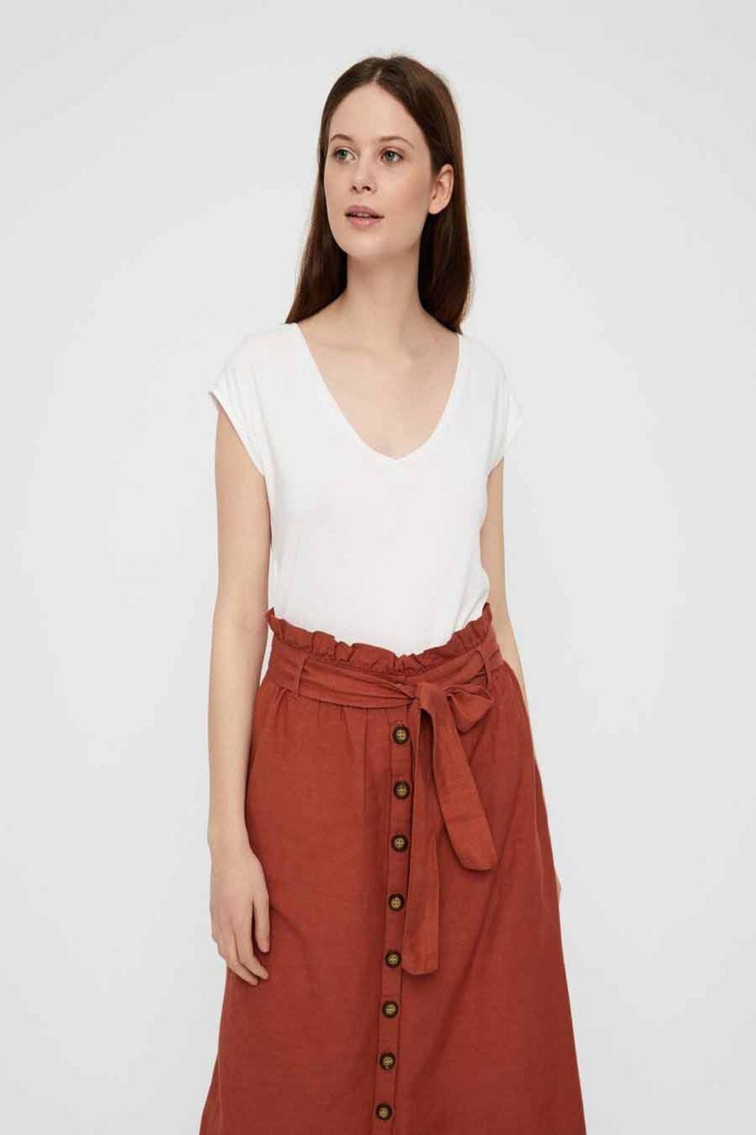 Pieces - Kamala Tee - Bright White
